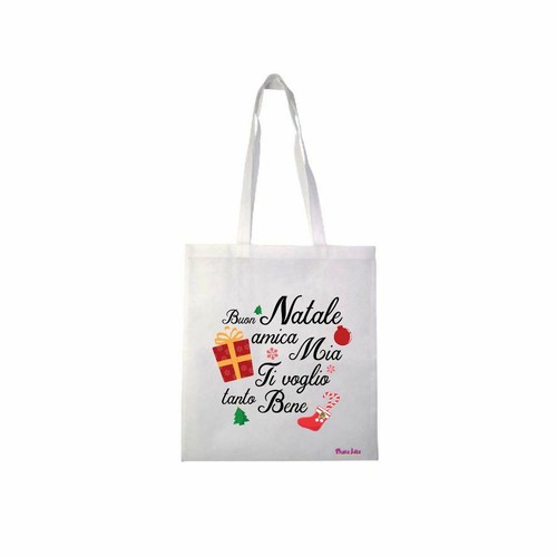 Borsa poliestere 36x40 - 36x40, scritta