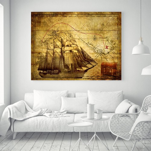 Nave pirata tesoro mappa - , del