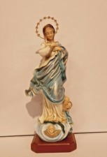STATUA DELLA MADONNA IMMACOLATA CONCEZIONE IN MARMO RESINA CM 32×15