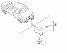 Luce targa sinistro per Fiat