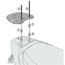 SR6107 GIVI ATTACCO POSTERIORE