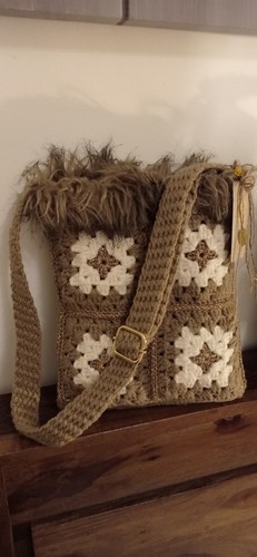 Borsa stile granny - stile, fatta
