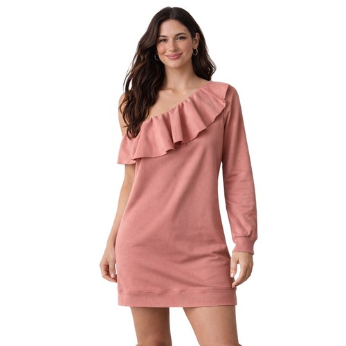 Msgm milano vestito felpa rosa - vestito,
