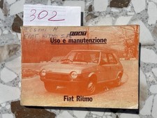 Libretto uso e manutenzione FIAT RITMO 05/1980 - 60/65/75 CL/L - Originale