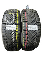 2 PNEUMATICI USATI 215/55 R 17 98V XL MICHELIN INVERNALE M+S 4.5 MM DOT 4923