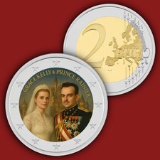 Moneta da 2 euro Grace Kelly &