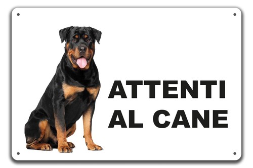 Cartello attenti cane in - attenti, al