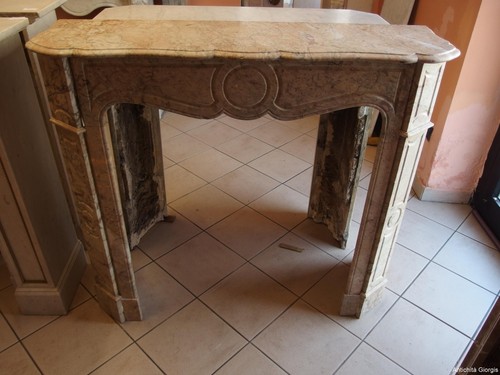 Camino marmo fior - in, pesco