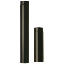 tubo acciaio porcellanato nero 100 cm Ø 13 cm 130 mm stufa legna pellet