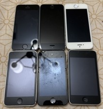 Lot of 6 Mixed Broken Iphones