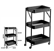 x Carrello In Metallo Nero