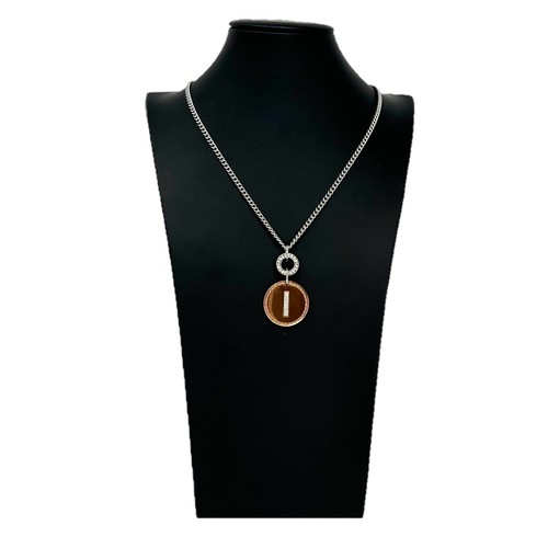 Collana lettera strass - lettera, i