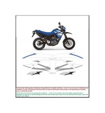 ADESIVI XT 660 X 2006 BLUE KIT