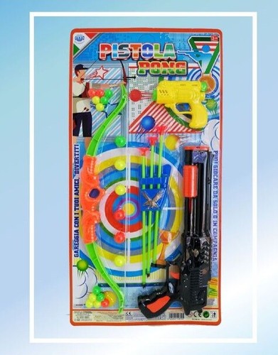 Pistola pong con arco frecce - pong,