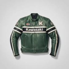 Kawasaki Giacca Pelle Moto