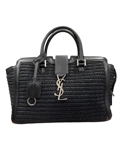 Saint laurent nero rafia - saint,