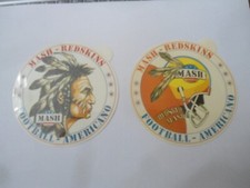 MASH REDSKIN - FOOTBALL AMERICANO   -  LOTTO 2 ADESIVI CON VELINA