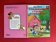 Walt Disney TRE PORCELLINI FESTA COMPLEANNO Imparo Leggere Topolino (1° Ed 1985)