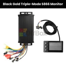 Regolatore Motore Brushless 36V 48V 64V 750-1500W E-Bike S866 Display LCD Meter