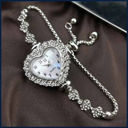 Orologio donna fiore borchiato