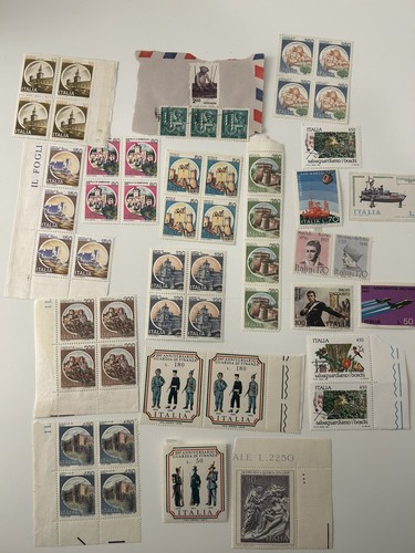 Lotto misto francobolli italia - francobolli,