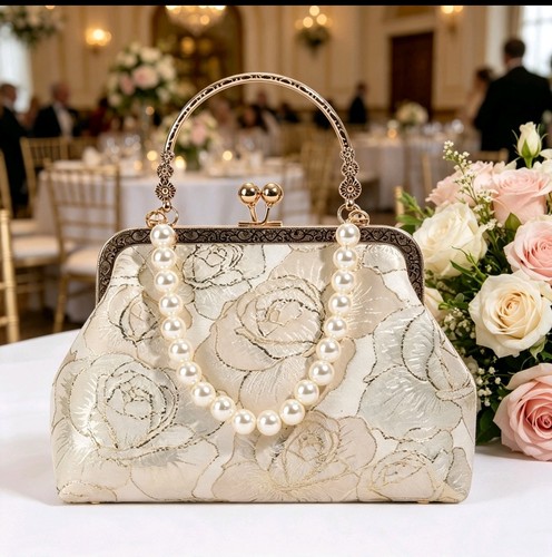 Pochette broccato seta - pochette, di