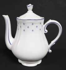 RICHARD GINORI ANTICO DOCCIA PORCELLANA BLU ROYAL CAFFETTIERA GRANDE con COPERCHIO 6,5"