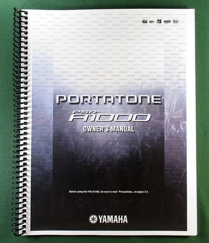 Yamaha psr a1000 - yamaha, instruction