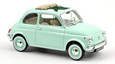 Norev FIAT 500 L 1968 PASTEL BLUE W/SPECIAL BIRTH PACK 1:18