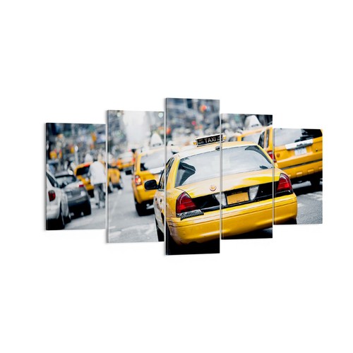 Quadro tela 160x85cm taxi - quadro,