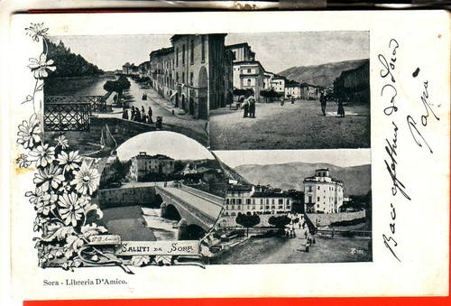 Cartolina sora viaggiata - sora,
