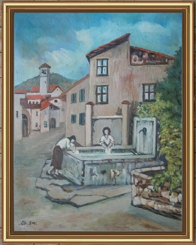 Arte naif borgo - arte, montagna