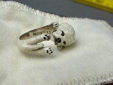 Anello Abbraccio Smaltato Cane