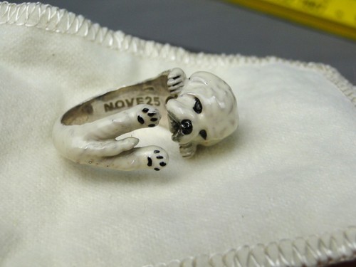 Anello abbraccio smaltato - anello,