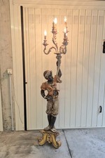 LAMPADA DA TERRA STATUA  MORO