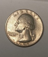 Quarter Dollar 1965 USA Error 