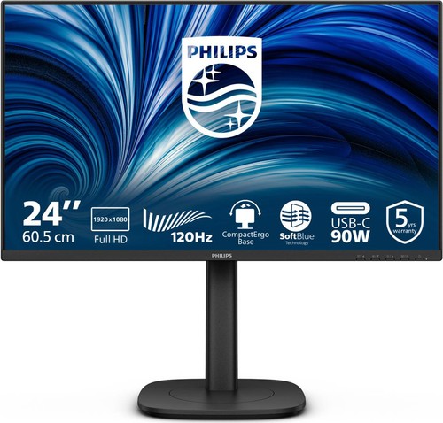 Monitor philips full - pc, 24"