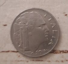 MONETA 20 CENTESIMI  1940 REGNO D'ITALIA VITTORIO EMANUELE III CIRCOLATA
