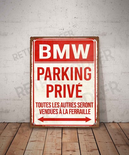 Plaque métal vintage - , bmw