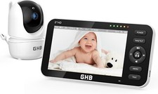 Baby Monitor Video e Audio 720P Con Display da 5” Audio Bidirezionale 2,4GHz