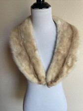 Collare visone marrone chiaro