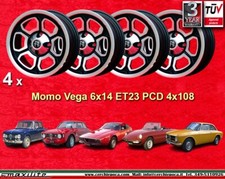 4 Cerchi Momo Vega Alfa Romeo 6x14 Giulia GT GTA Wheels Felgen llantas jantes