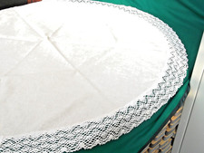 COPRITAVOLO ROTONDO TOVAGLIA BORDO UNCINETTO