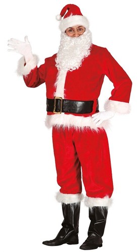 Costume deluxe babbo natale - costume,