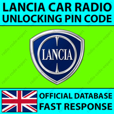 PIN SBLOCCO RADIO LANCIA CODICE 843 844 846 848 CD DDA MP3 YPSILON MUSA DELTA