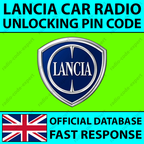 Pin sblocco radio lancia - pin,