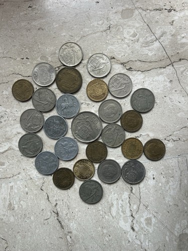 Monete spagnole ptas peseta - monete,