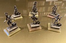 6 segnaposto In Metallo Base Onice-vintage Anni 50/60-altezza 5 cm