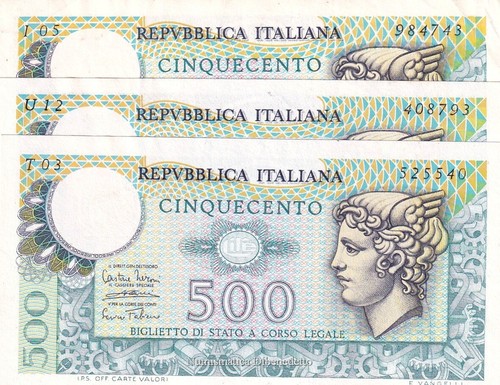 Repubblica italiana 500 lire - italiana,