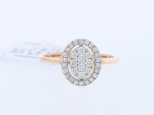Anello con brillanti oro - , rosa